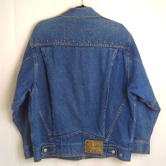 Freego Vintage Western Oversized Jacket with Studs and Rhinestones M - Picture 2 of 9